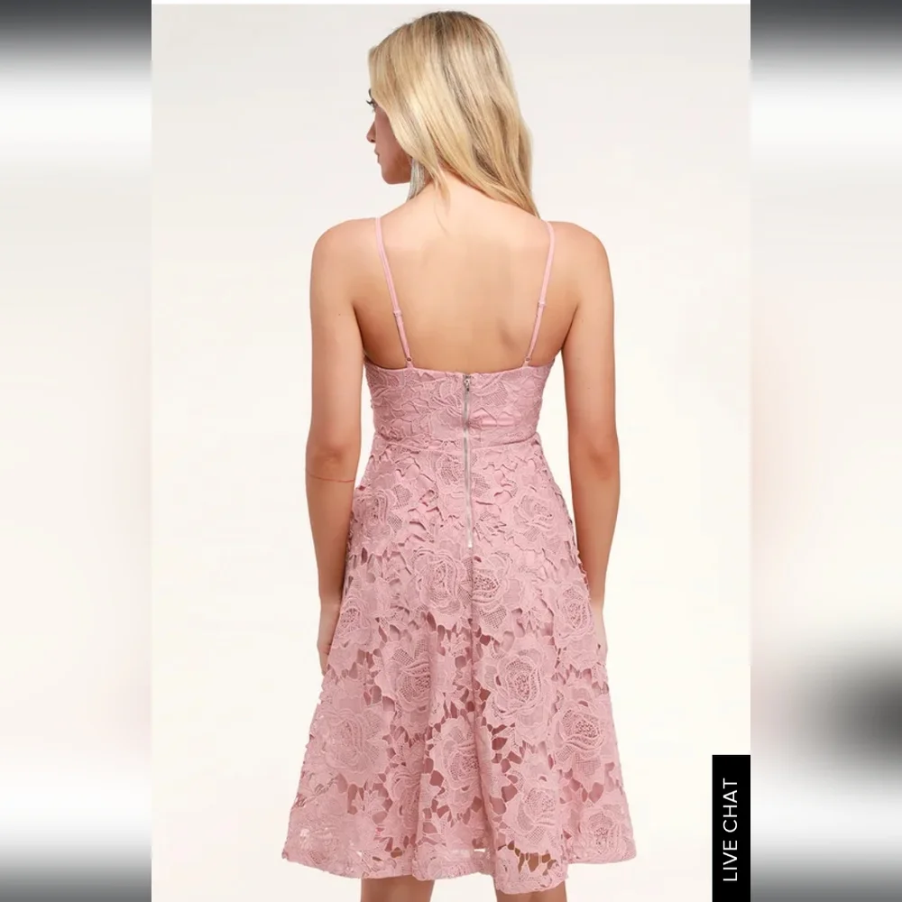 LULU'S  - Nora Lee White Sleeveless Lace Midi Dress With Pockets - Picture 2 of 13